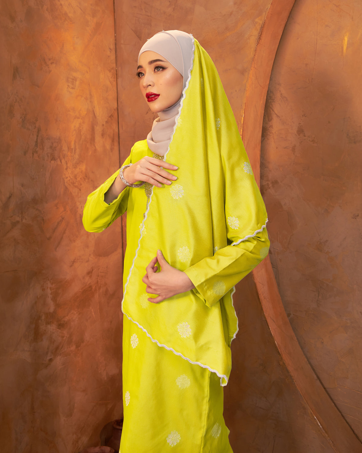 Selendang Songket | Royal Yellow (Suri)