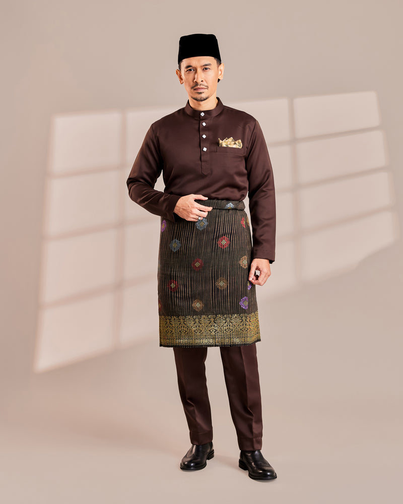 Clearance | BAJU MELAYU QAMAAR - CHOCOLATE