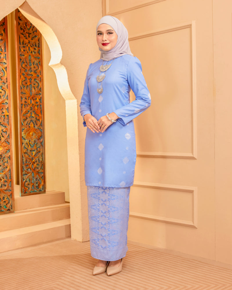 KURUNG INTAN (MODEN) - SONGKET TENUN ASLI | BABY BLUE