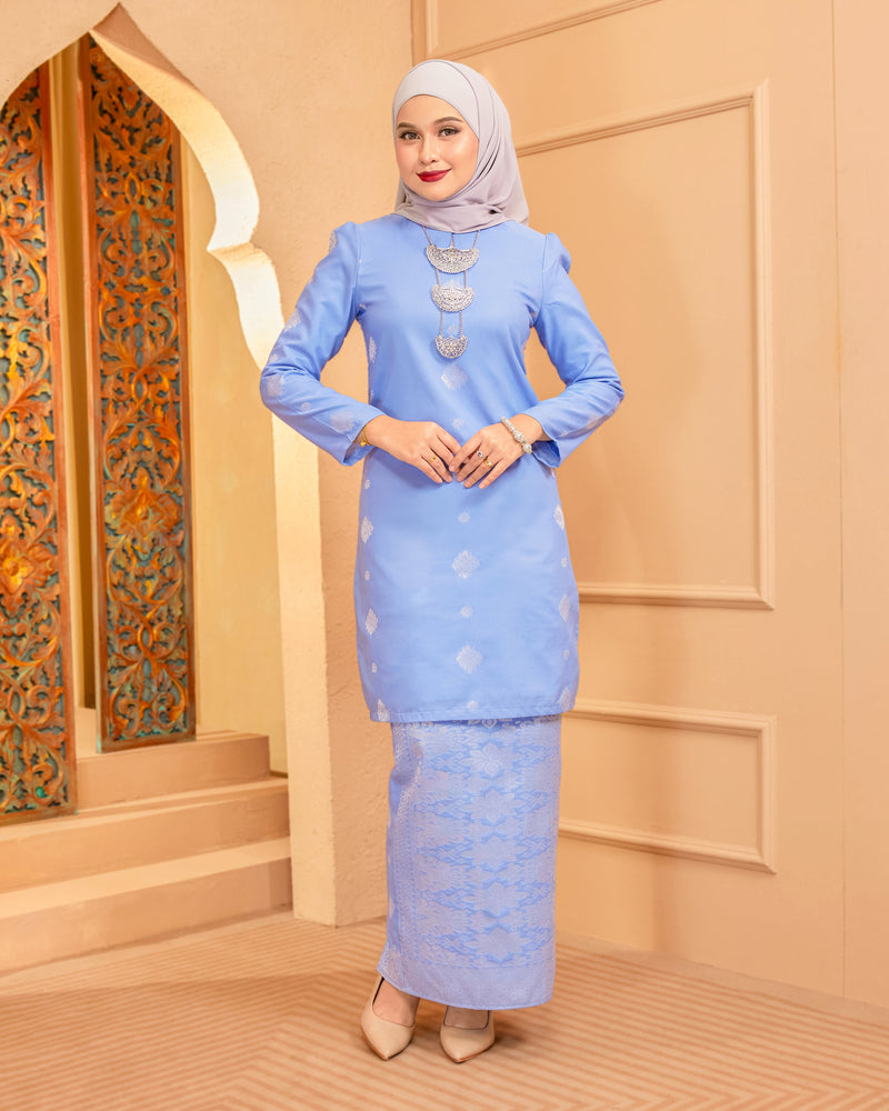 KURUNG INTAN (MODEN) - SONGKET TENUN ASLI | BABY BLUE