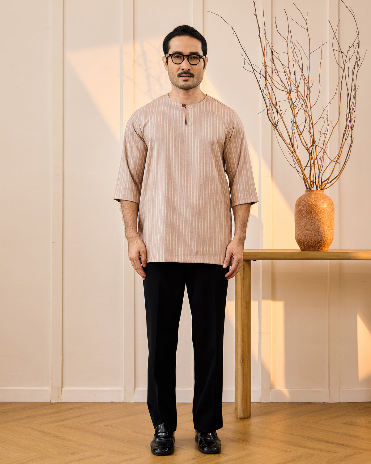 KURTA NADI (STRIPES) - BEIGE