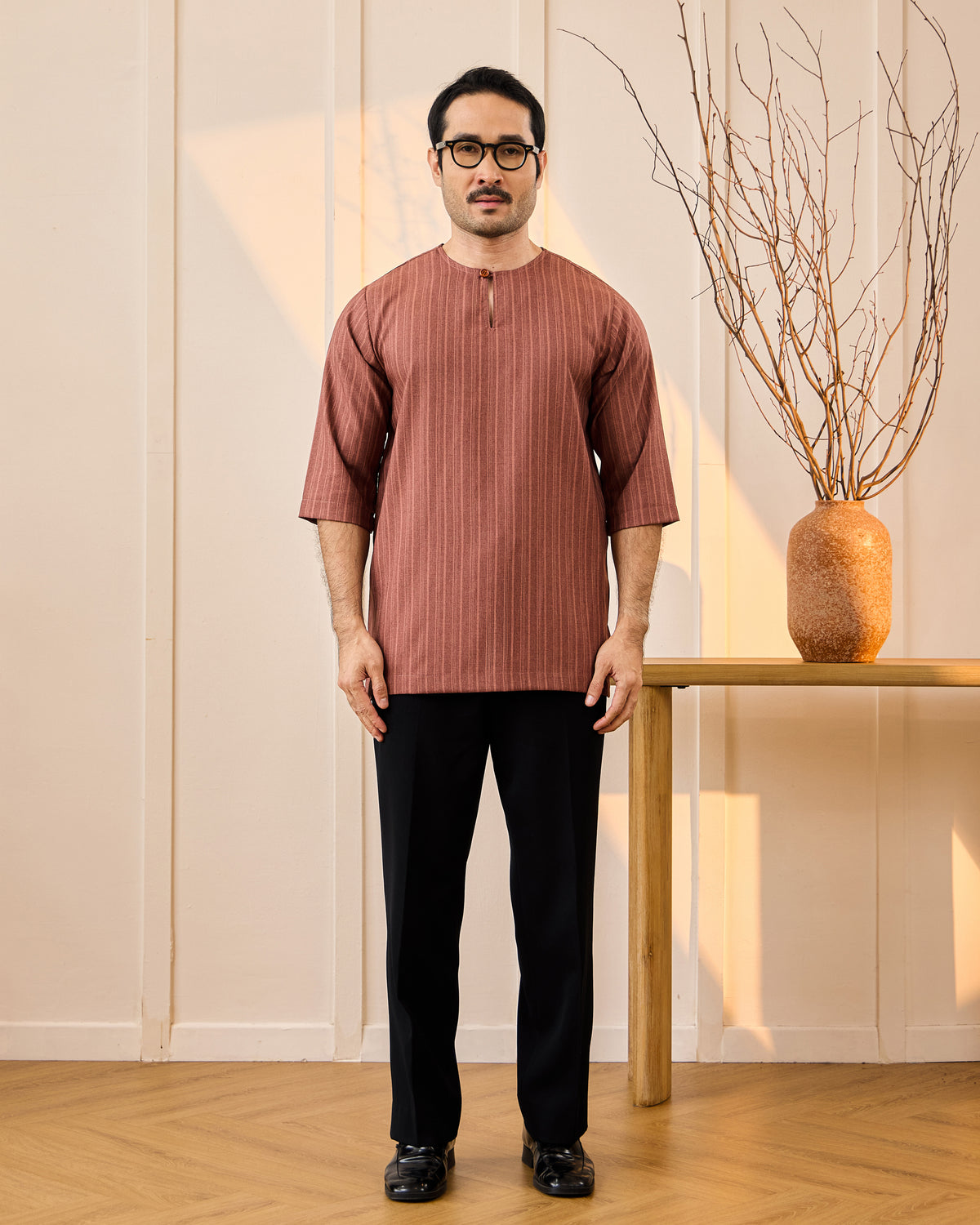 KURTA NADI (STRIPES) - RICH BROWN