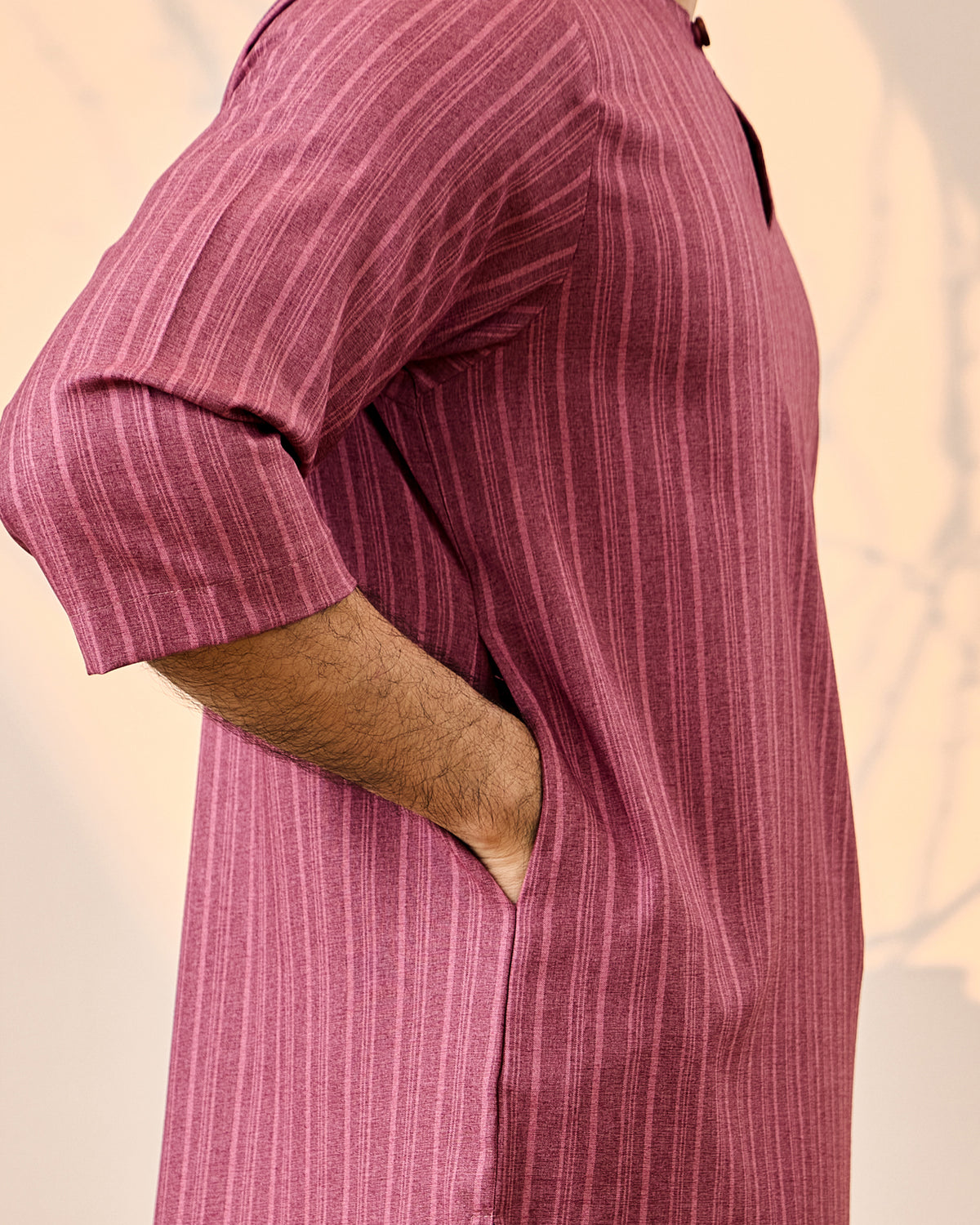KURTA NADI (STRIPES) - MAROON