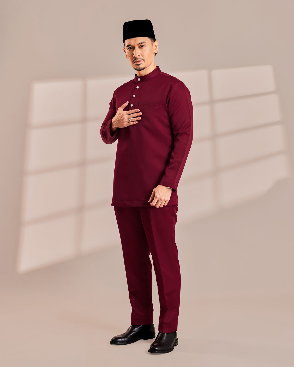Clearance | BAJU MELAYU QAMAAR - MAROON