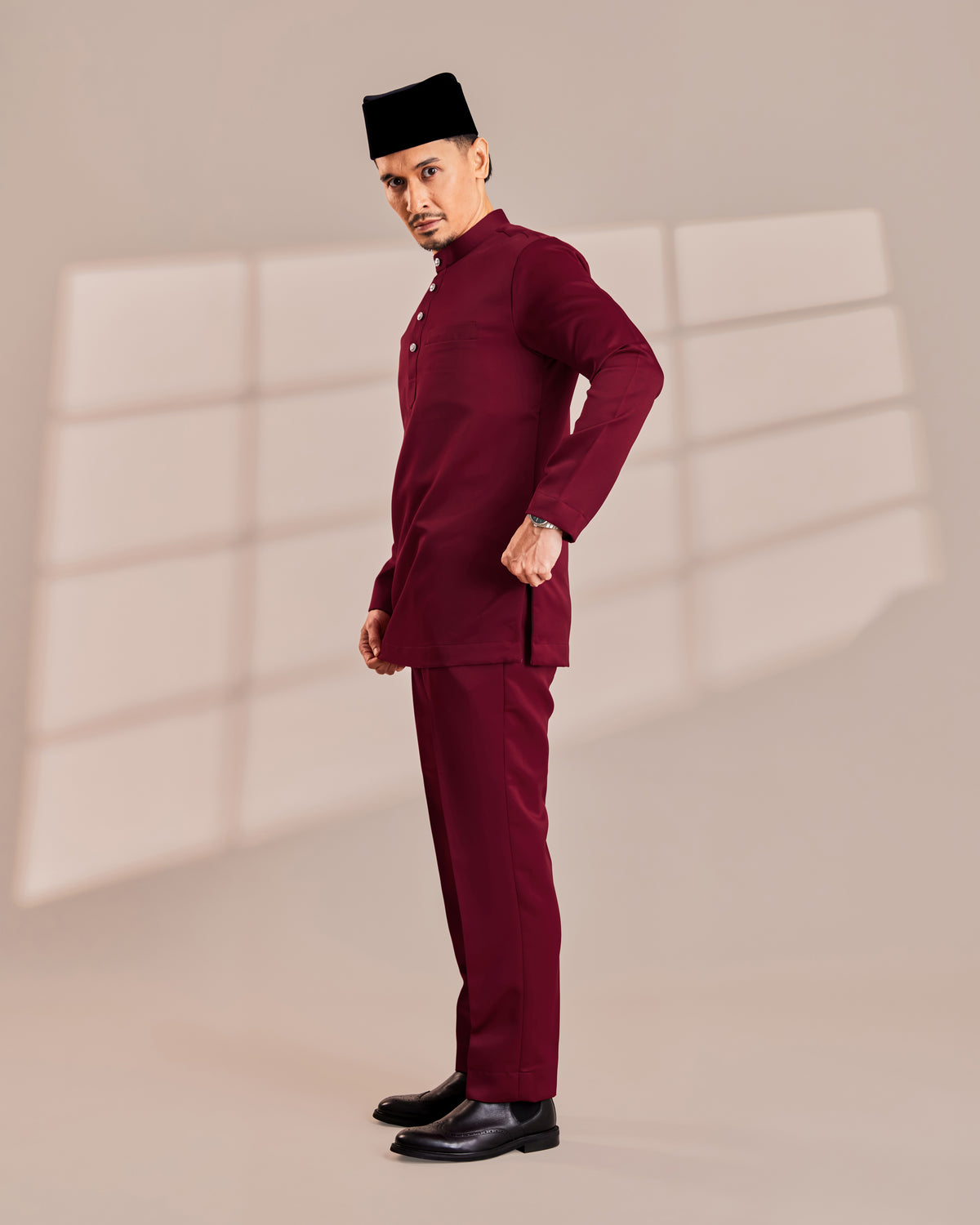 Clearance | BAJU MELAYU QAMAAR - MAROON