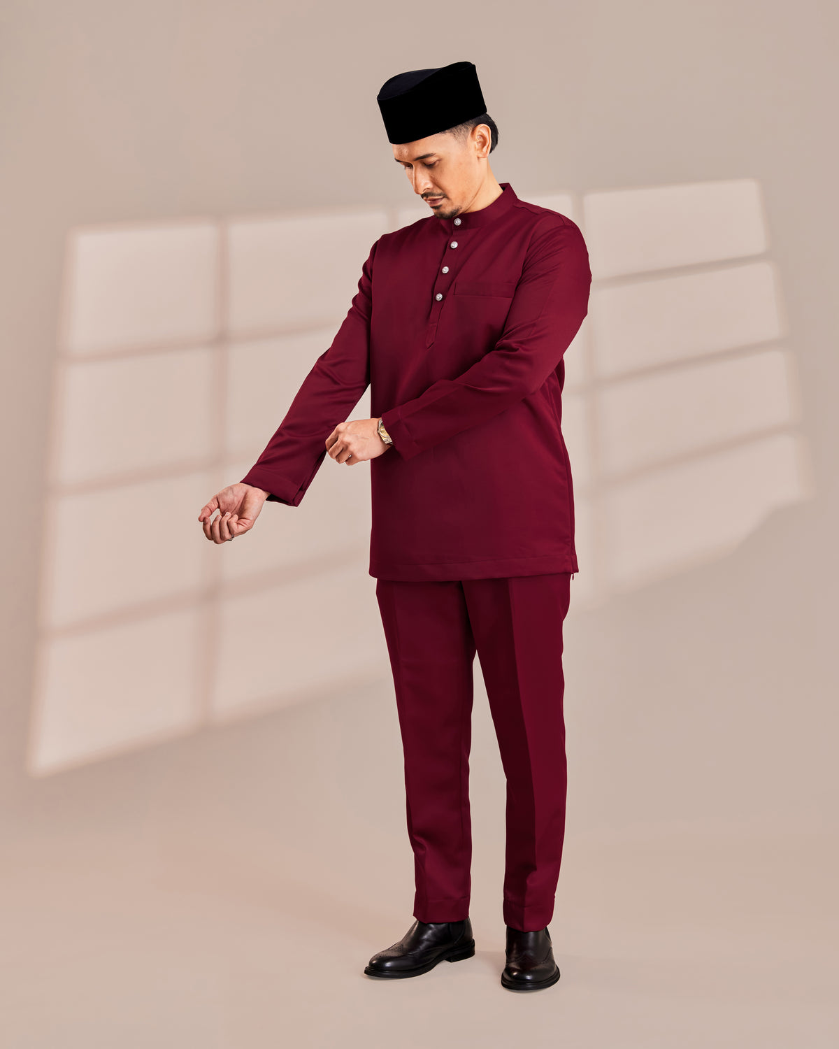 Clearance | BAJU MELAYU QAMAAR - MAROON