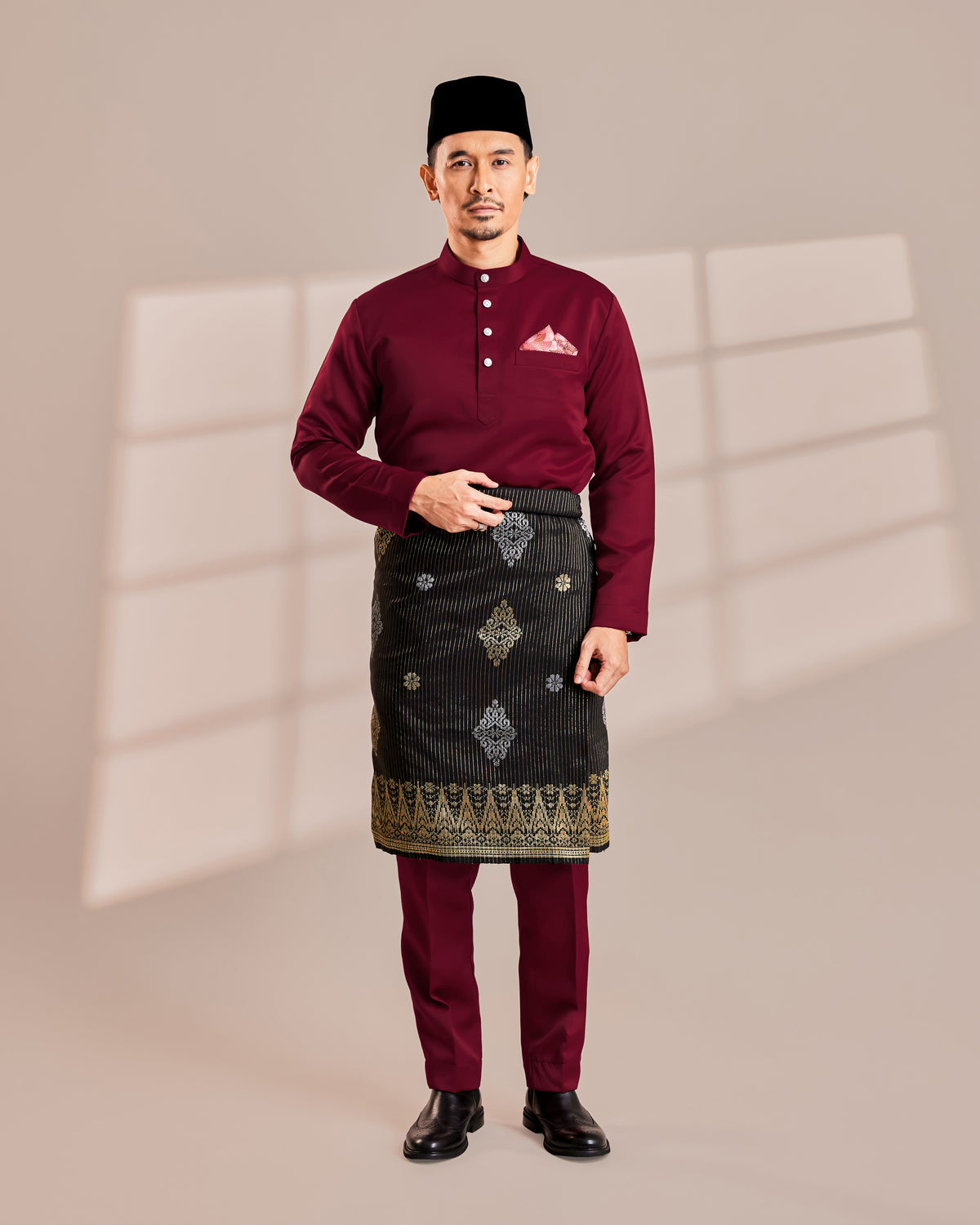 Clearance | BAJU MELAYU QAMAAR - MAROON