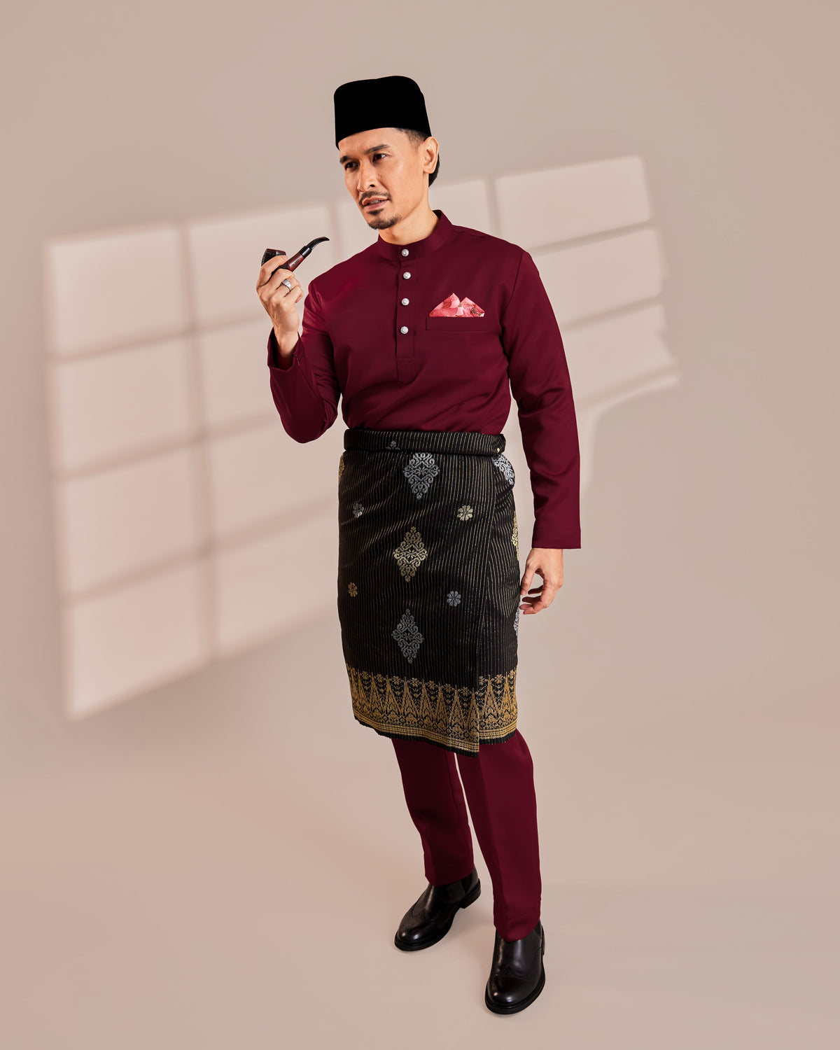 Clearance | BAJU MELAYU QAMAAR - MAROON