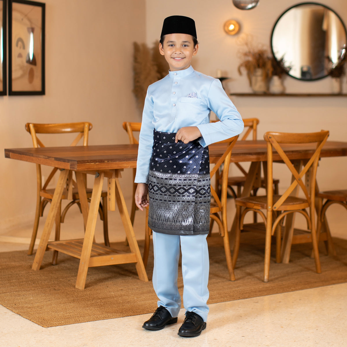ANDIKA INSTANT KIDS | Navy Blue Silver (AD10)