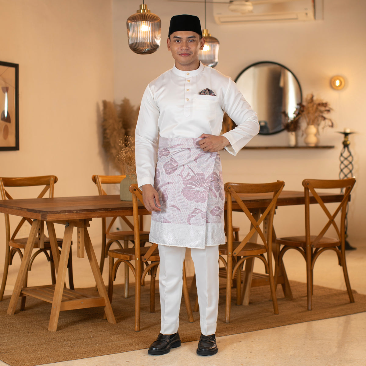 INSTANT MAJESTIC | White Silver - Dusty Pink (TM239)