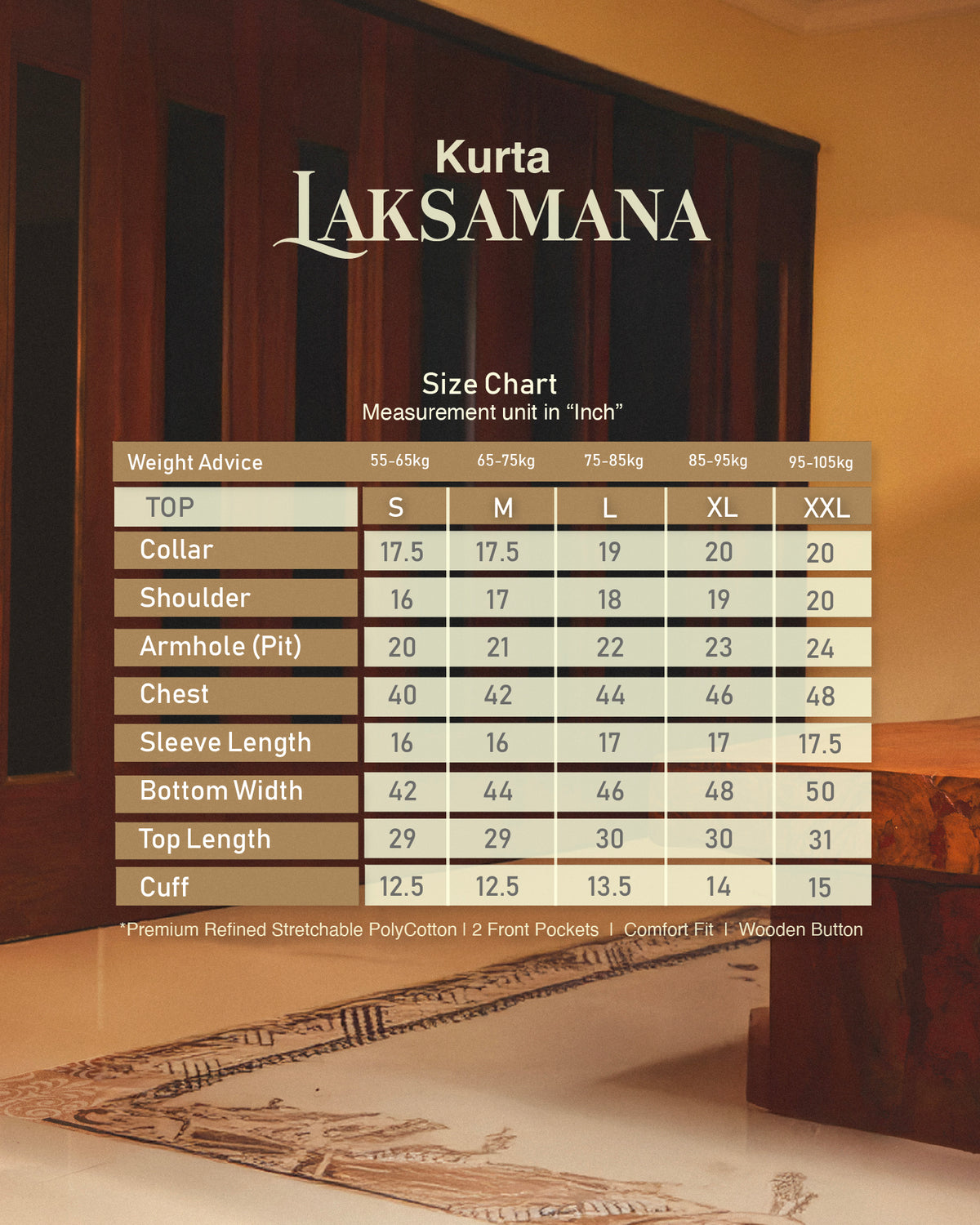 KURTA LAKSAMANA (PLAIN) FRONT POCKET - BABY BLUE