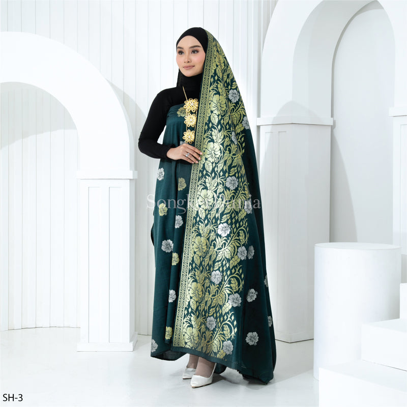 EMERALD GREEN - GOLD/SILVER (SH-3) | SARIMAH