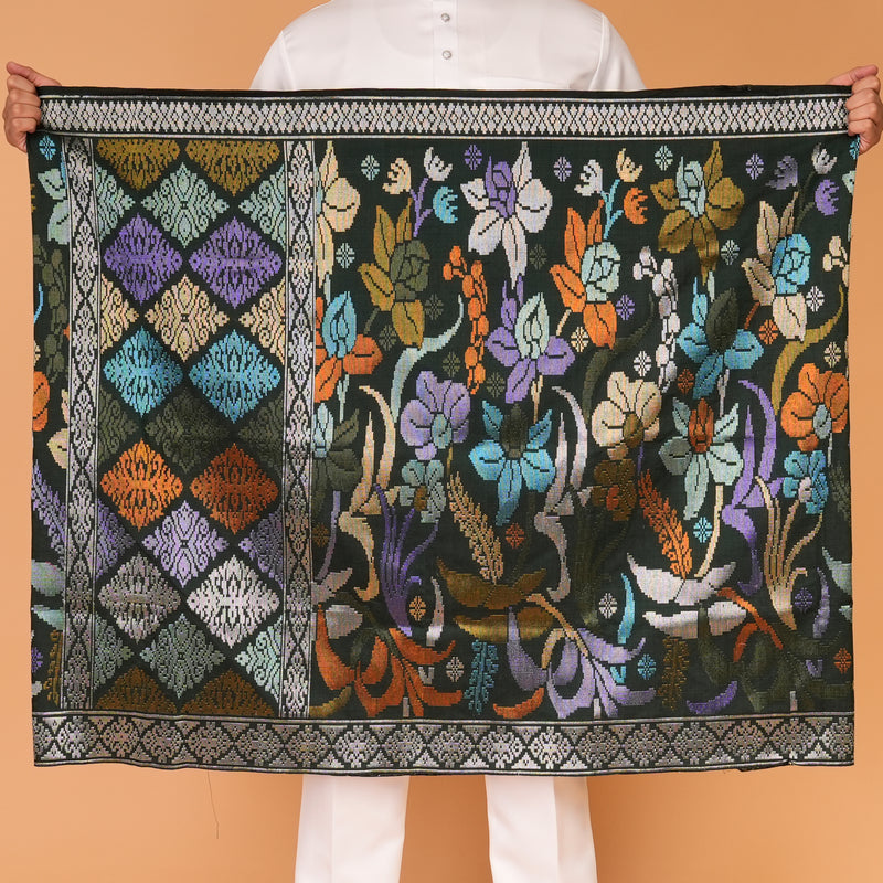 DARK EMERALD GREEN - SILVER Mix | Royal Handmade