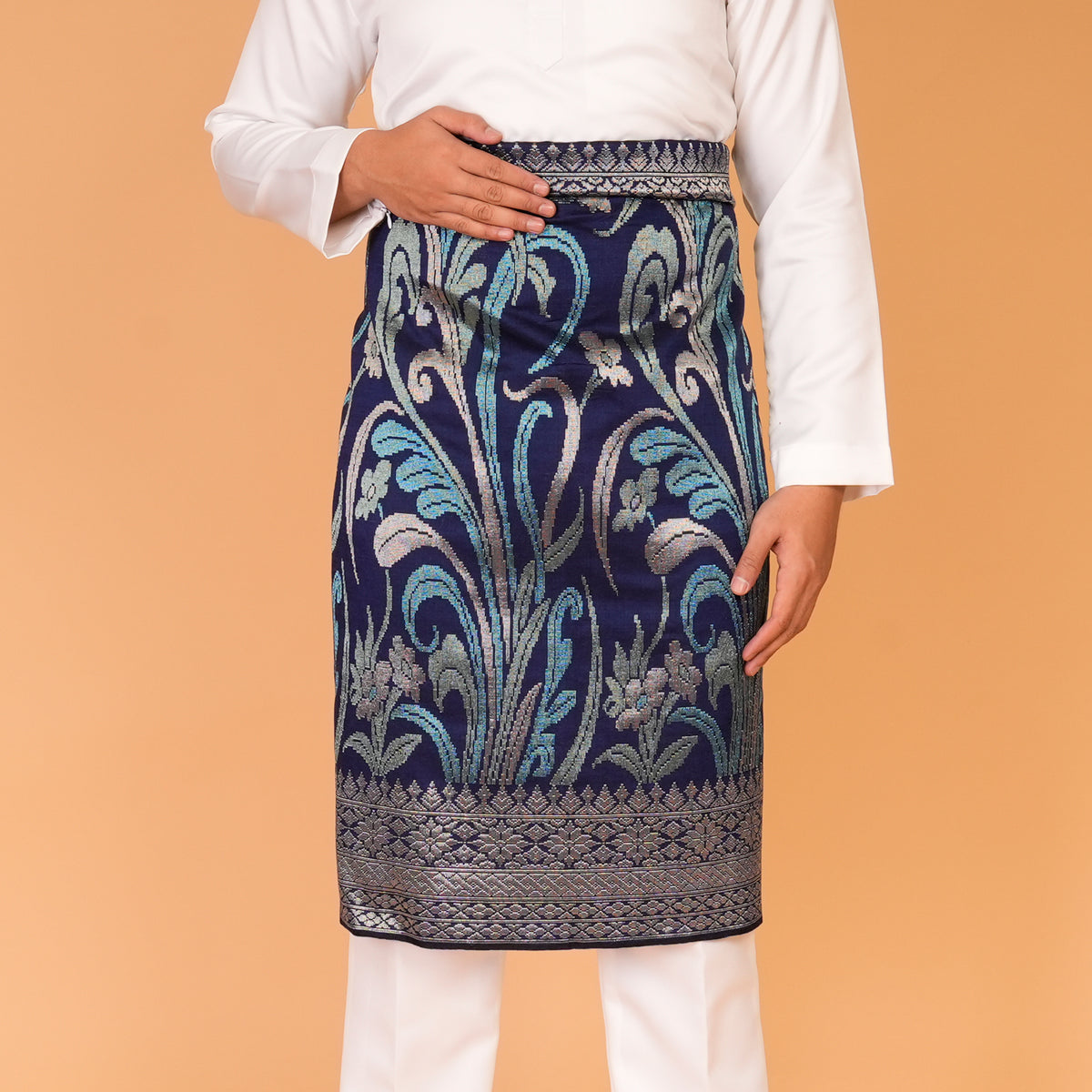 NAVY BLUE - SILVER Mix | Royal Handmade