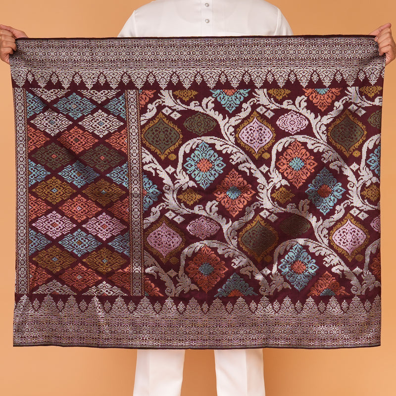 BURGUNDY - SILVER Mix | Royal Handmade