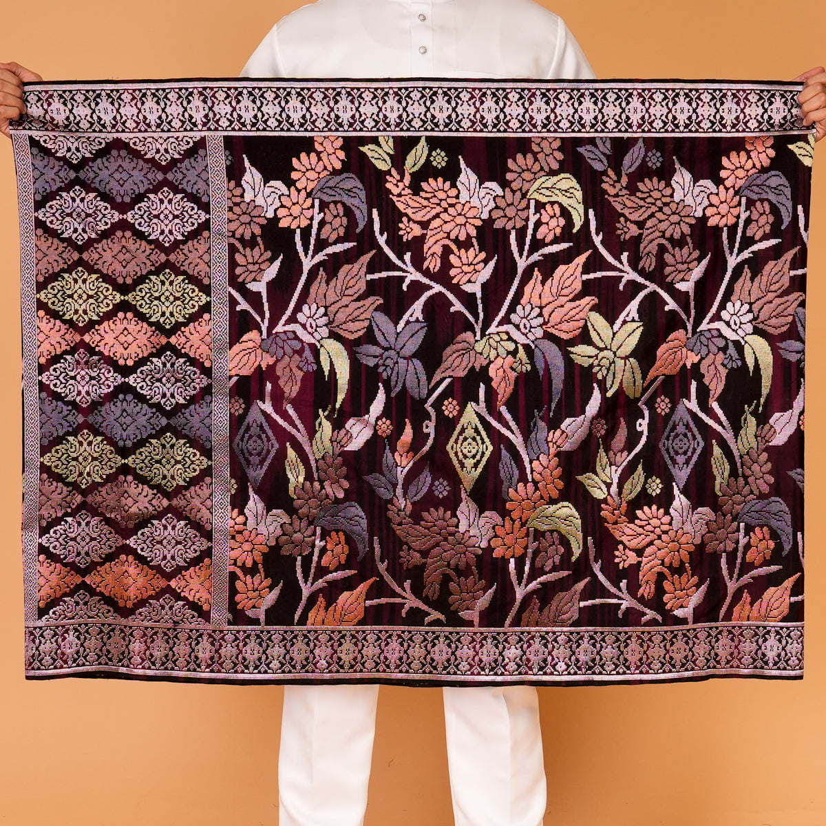 BURGUNDY - DUSTY PINK Mix (Jalur) | Royal Handmade (2.5M)