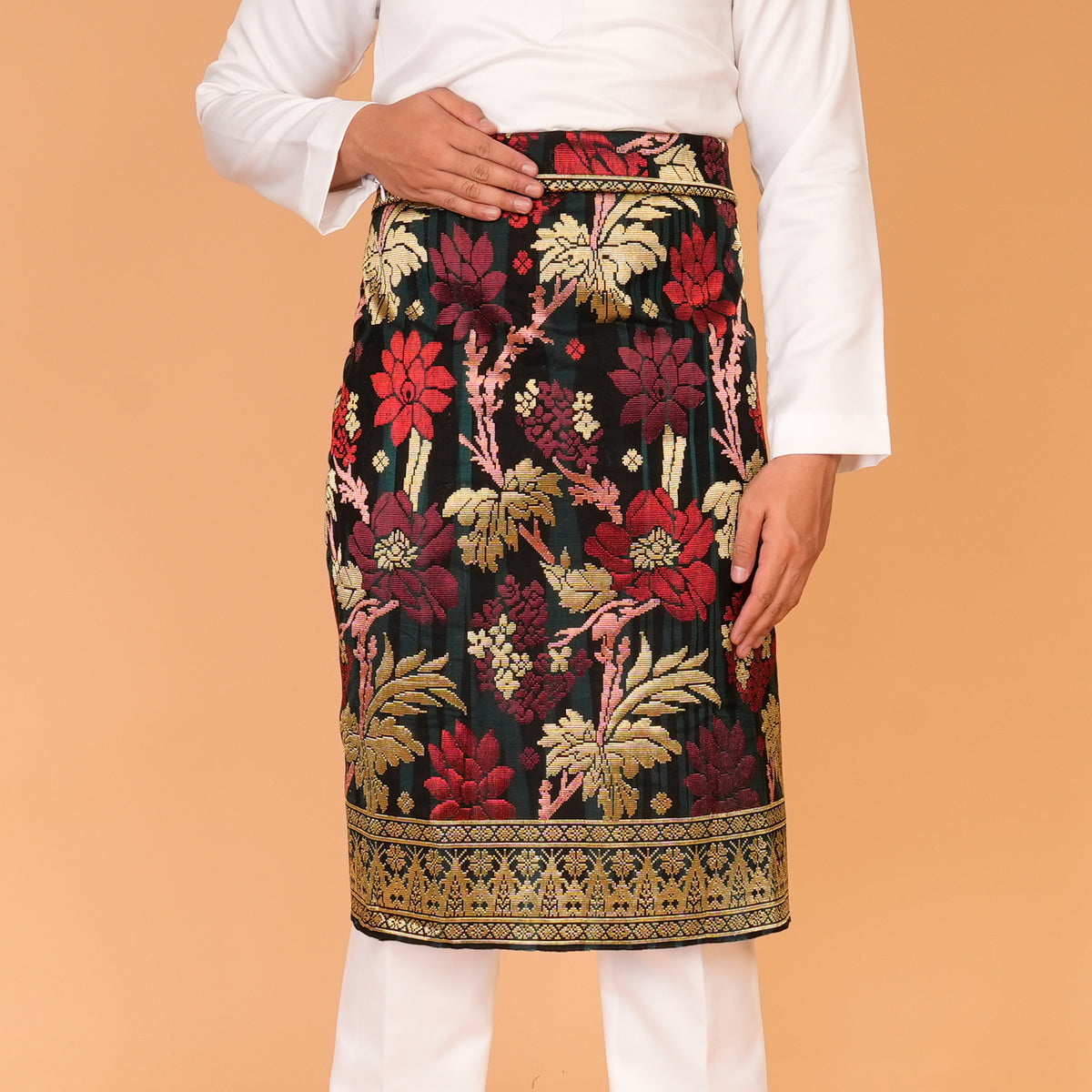 DARK EMERALD GREEN - GOLD Mix (Jalur) | Royal Handmade (2.5M)