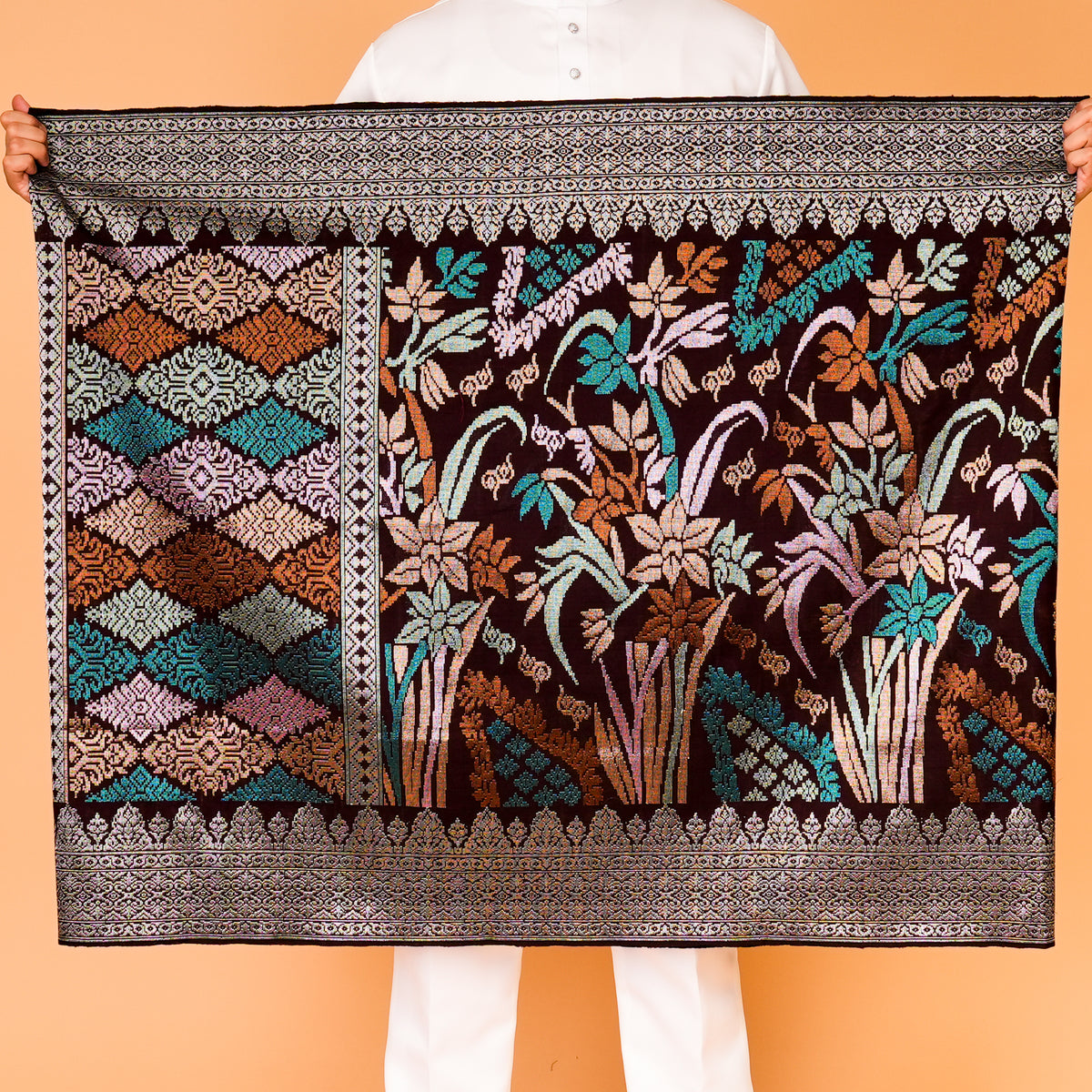 BURGUNDY- SILVER Mix | Royal Handmade