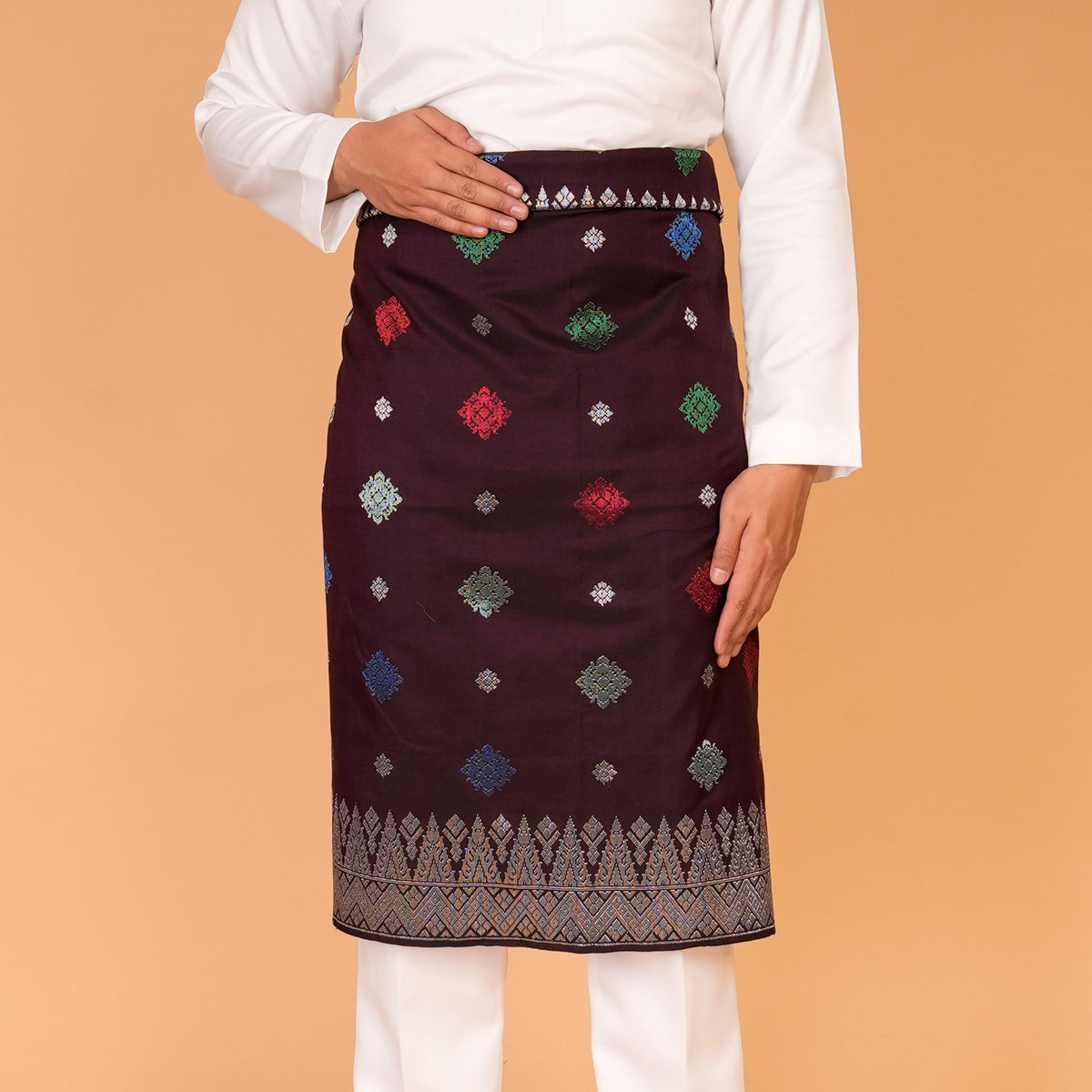 BURGUNDY SILVER - Mix | Exclusive Handmade (2.5 Meter)