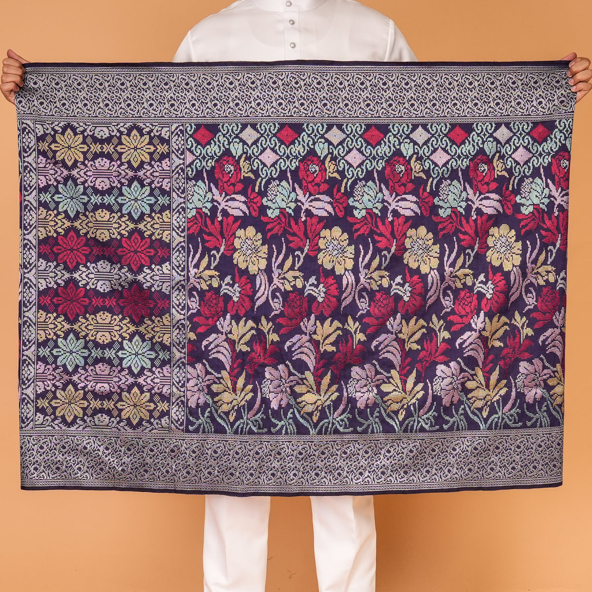 NAVY BLUE SILVER - Mix | Exclusive Handmade (2.5 Meter)