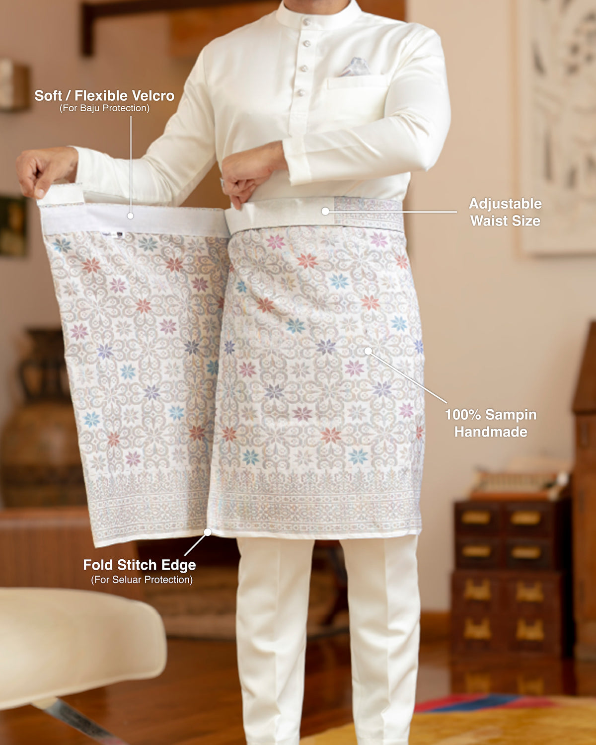 MALEEQ INSTANT | White Silver/Mix - Handmade
