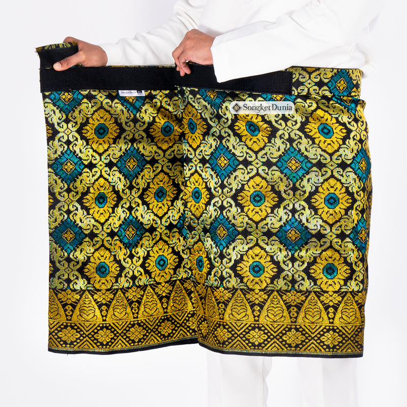 SAMPIN ASLI INSTANT - Black Gold - Turquoise (TM125) - Majestic