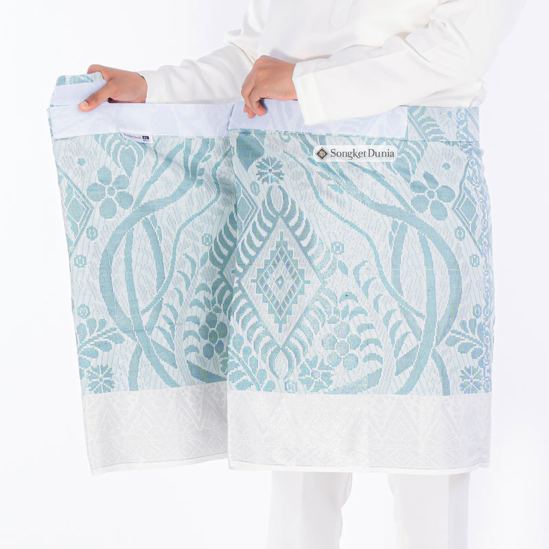 SAMPIN ASLI INSTANT - White Silver - Turquoise (TM112) - Majestic