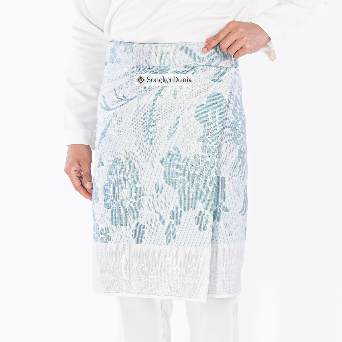 SAMPIN ASLI INSTANT | White Silver/Turquoise (TM117) - Majestic
