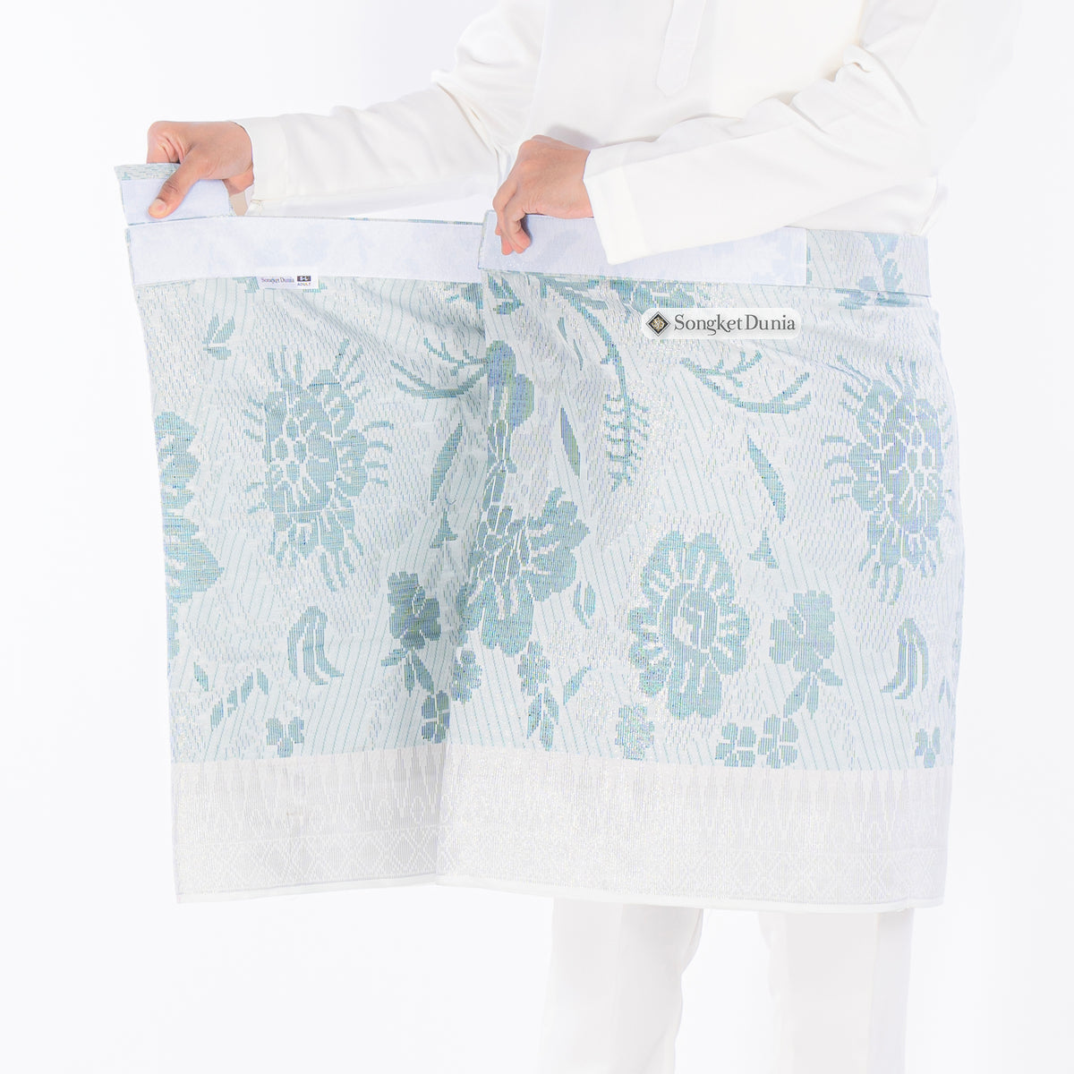 SAMPIN ASLI INSTANT | White Silver/Turquoise (TM117) - Majestic