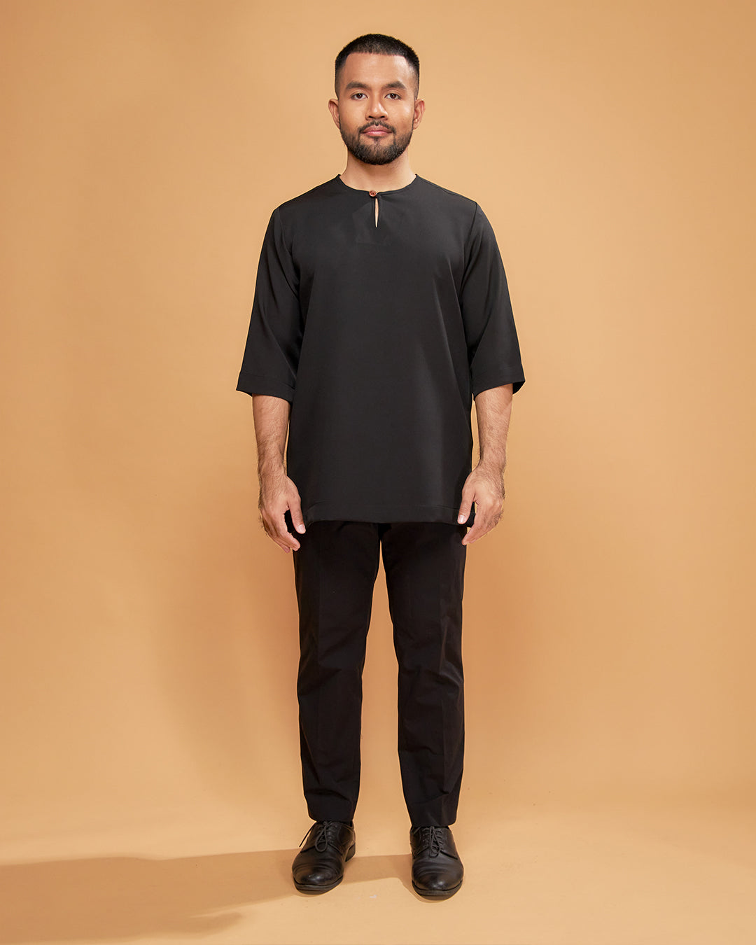 KURTA ARJUNA (Plain) - BLACK