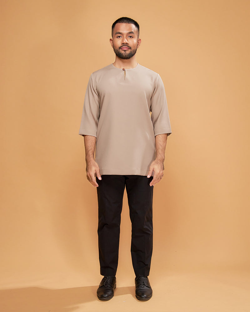 KURTA ARJUNA (Plain) - LIGHT BROWN