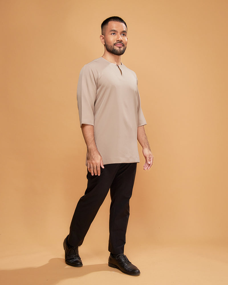 KURTA ARJUNA (Plain) - LIGHT BROWN