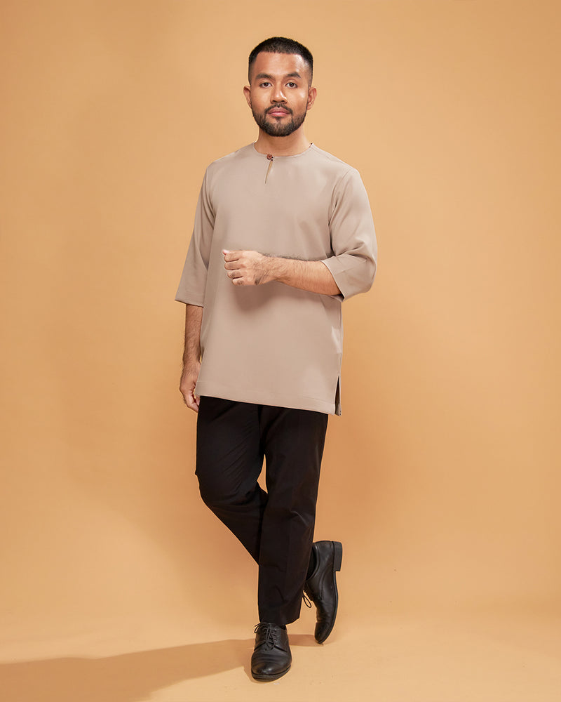 KURTA ARJUNA (Plain) - LIGHT BROWN