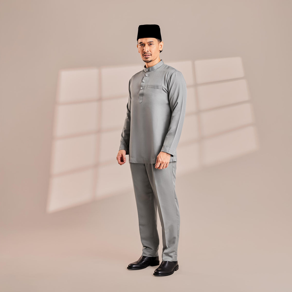 Clearance | BAJU MELAYU SIGNATURE - SOFT GREY