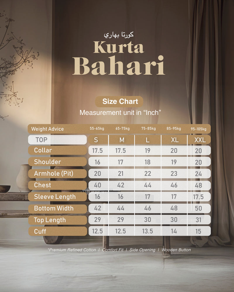 KURTA BAHARI (Checked) - BLACK