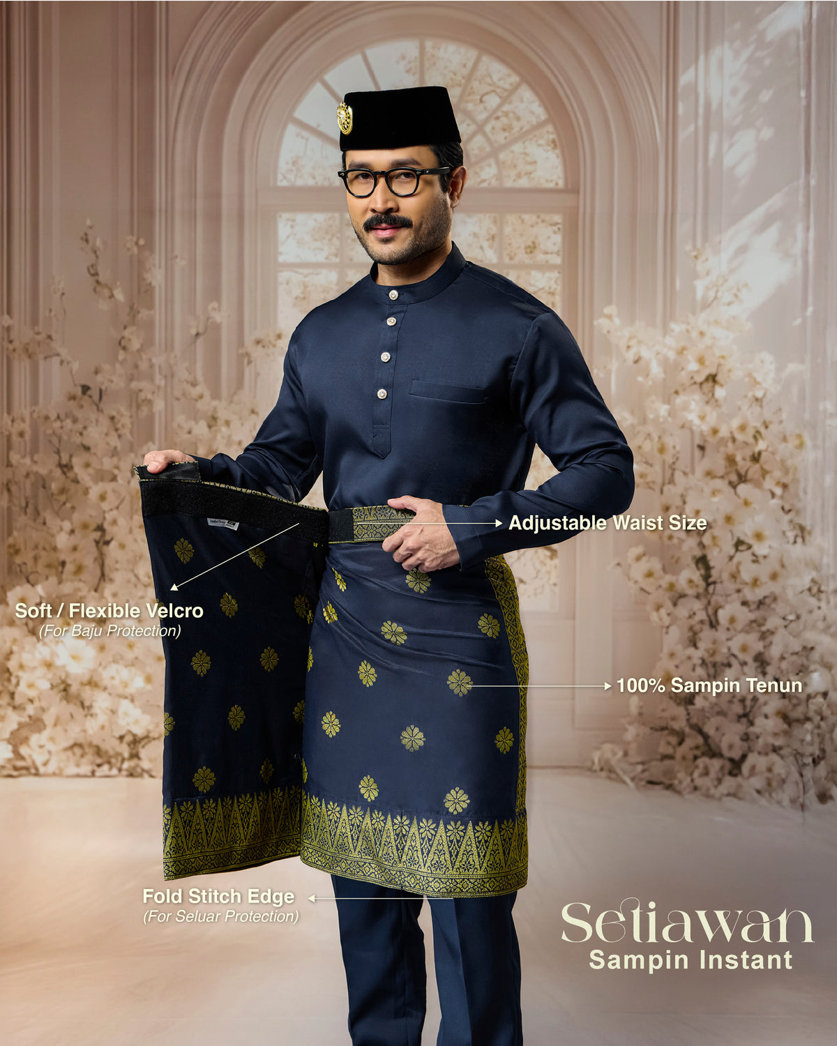 SAMPIN SETIAWAN- NAVY BLUE GOLD (ST07)