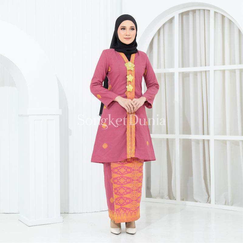 DUSTY PINK - GOLD | Kurung Anggun - Kebaya