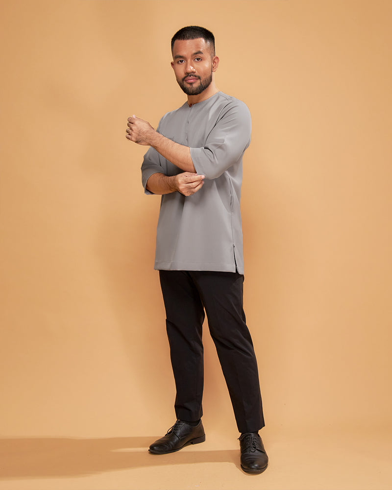 KURTA ARJUNA (Plain) - GREY