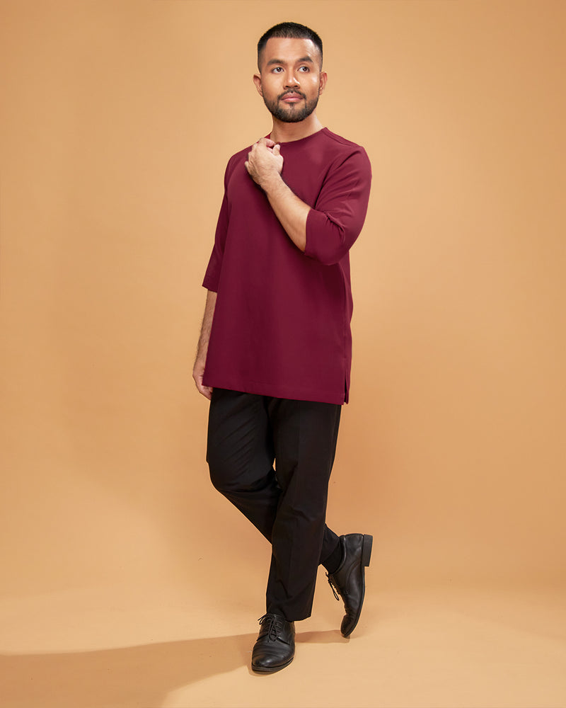 KURTA ARJUNA (Plain) - MAROON