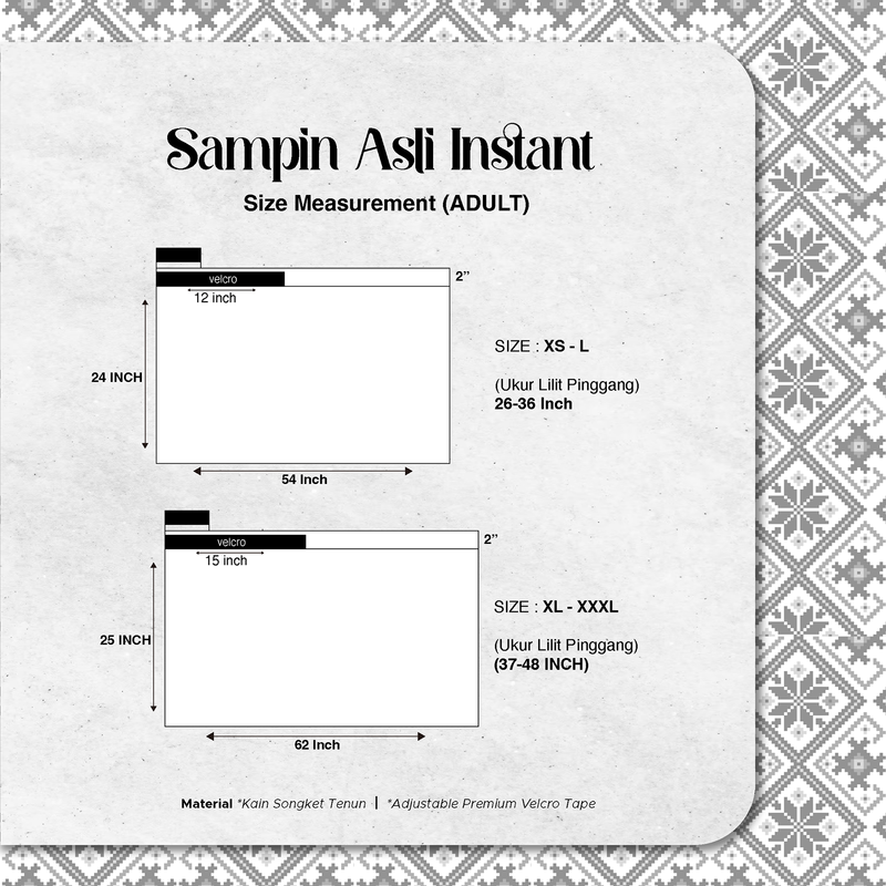 SAMPIN ASLI INSTANT | WHITE SILVER - Red (TM230) - Majestic