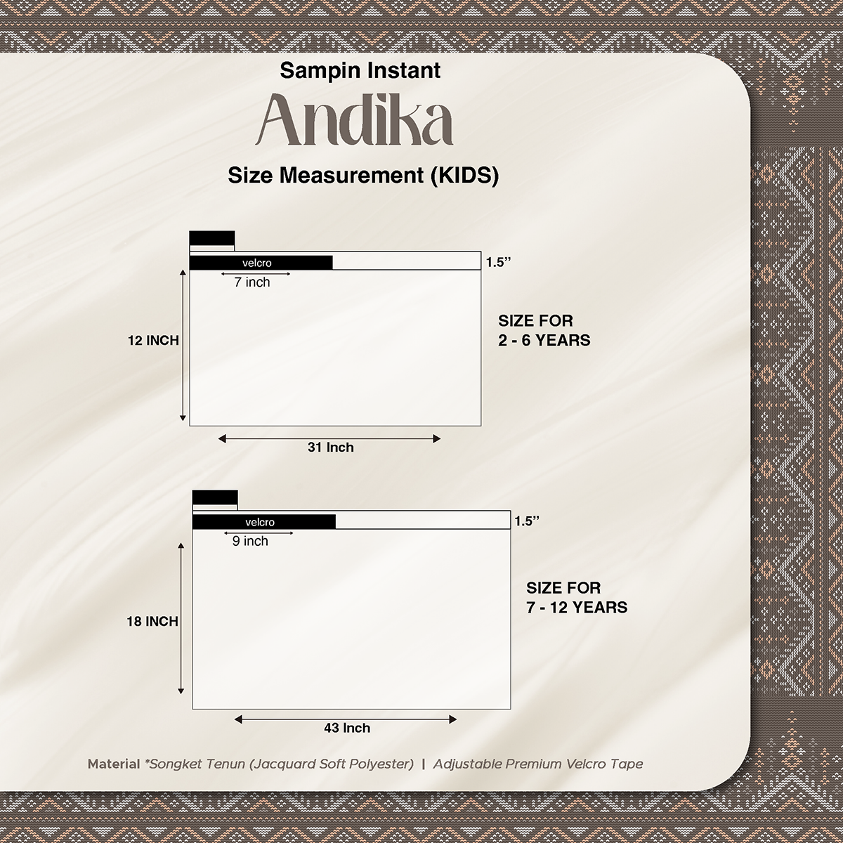 ANDIKA INSTANT KIDS | Navy Blue Silver (AD10)