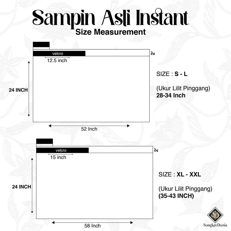 SAMPIN ASLI INSTANT - White Silver - Brown (TM119) - Majestic