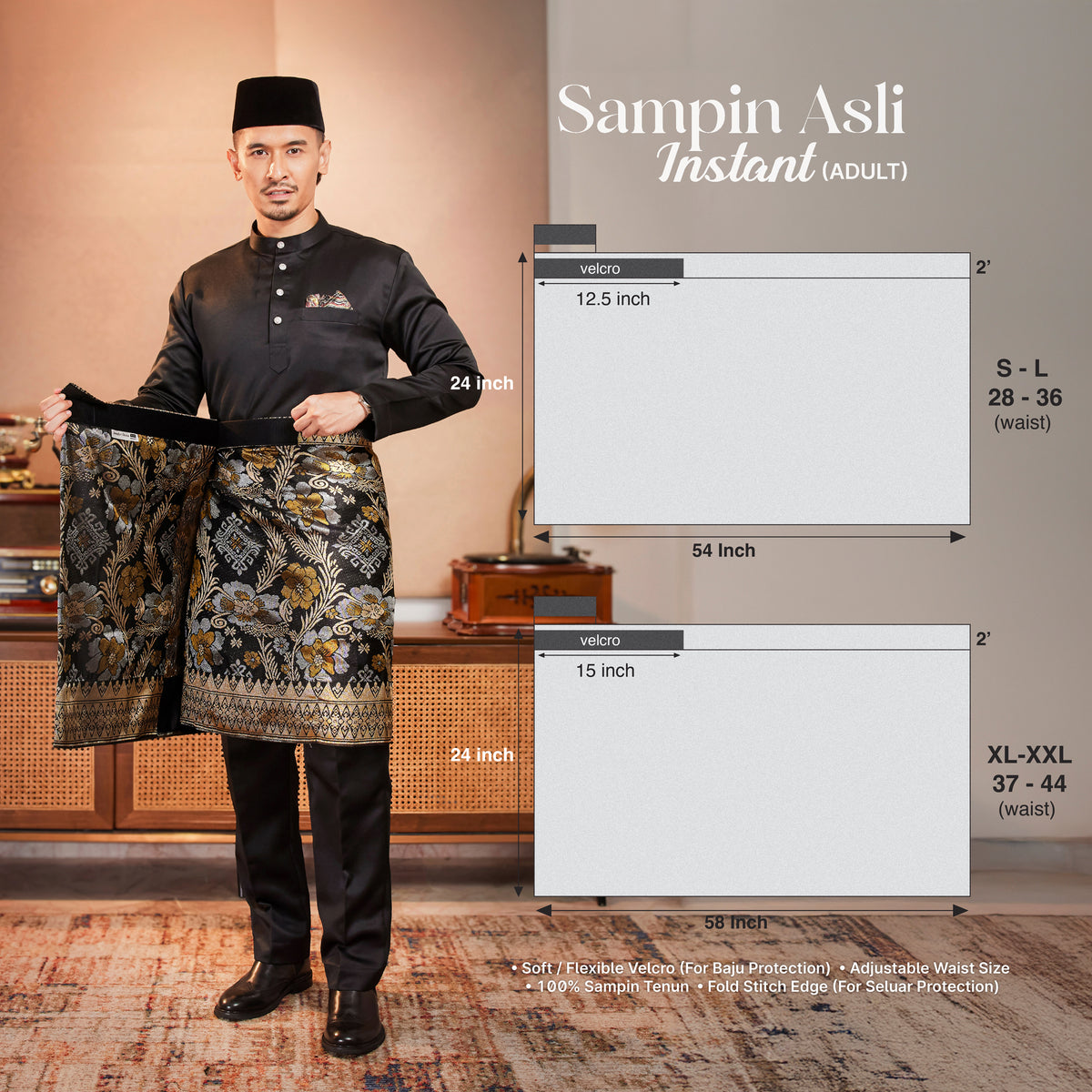 INSTANT MAJESTIC | Black Gold - Turquoise (TM225)