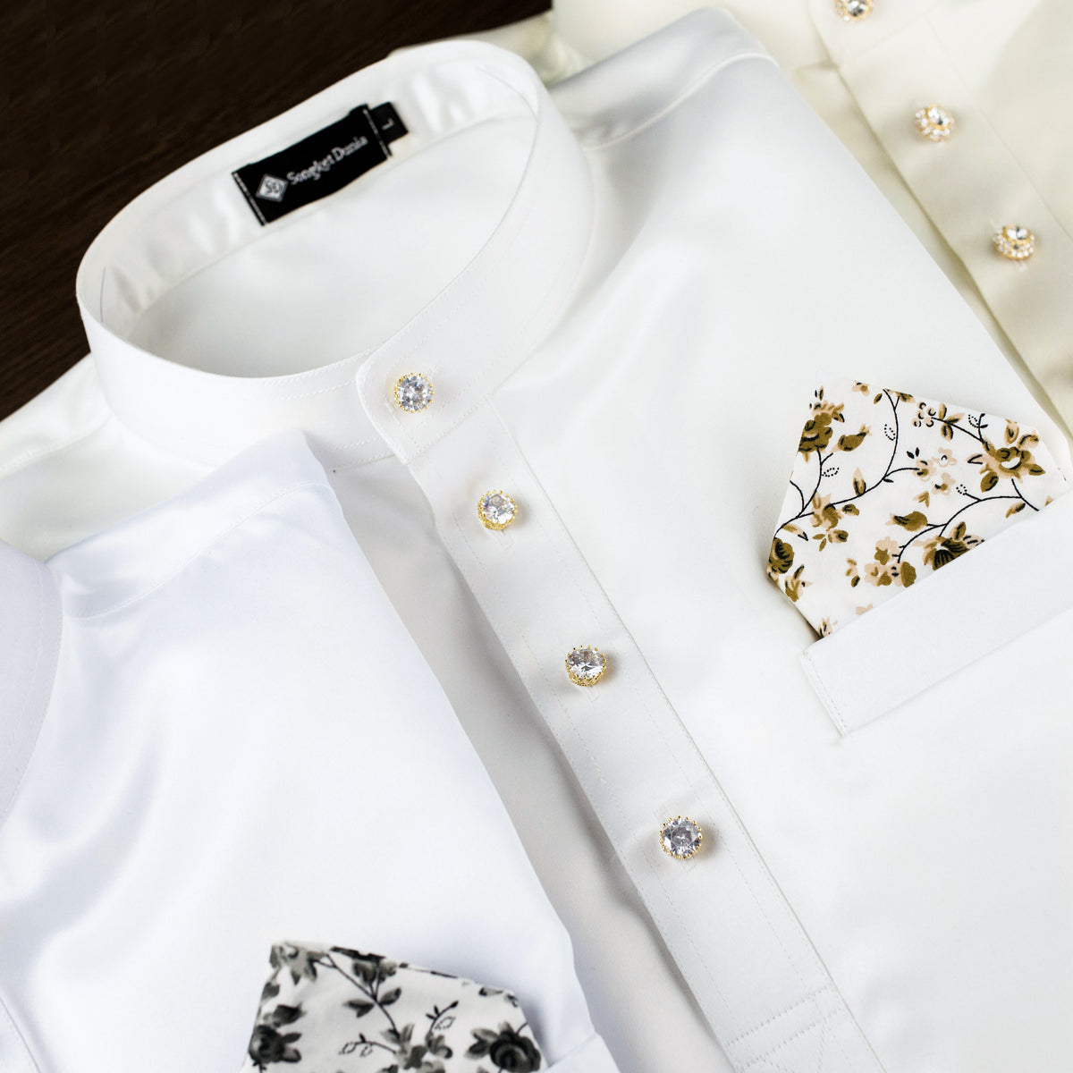 BAJU MELAYU PREMIUM DUCHESS (OFF WHITE)