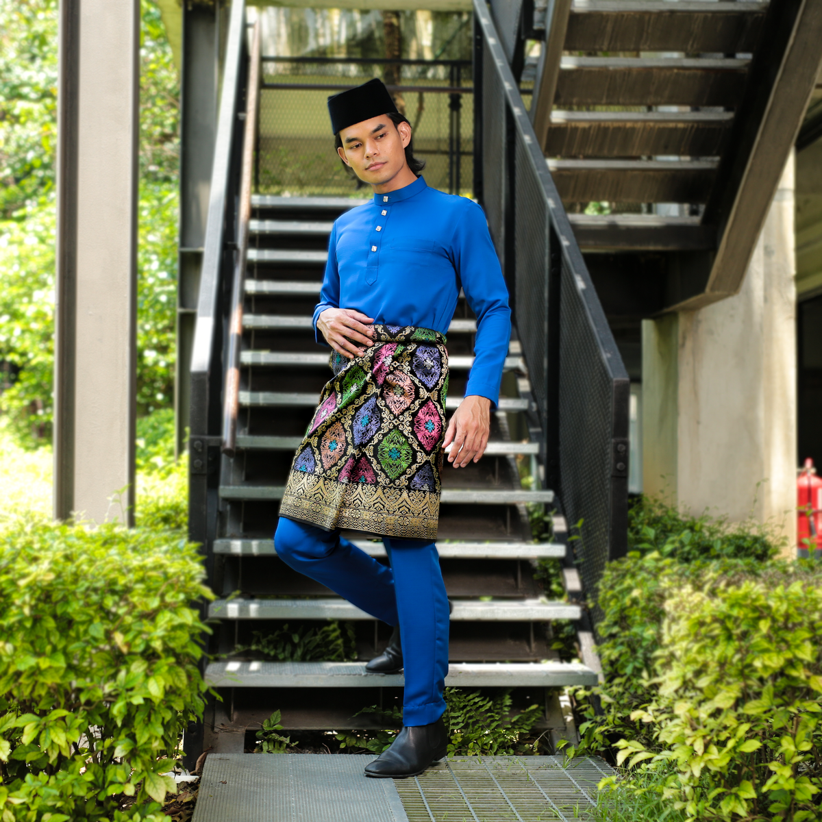 Clearance | BAJU MELAYU SIGNATURE - ROYAL BLUE