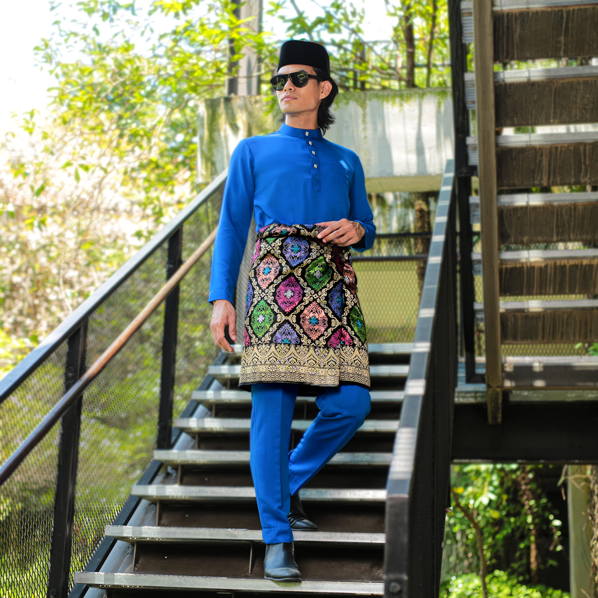 Clearance | BAJU MELAYU SIGNATURE - ROYAL BLUE