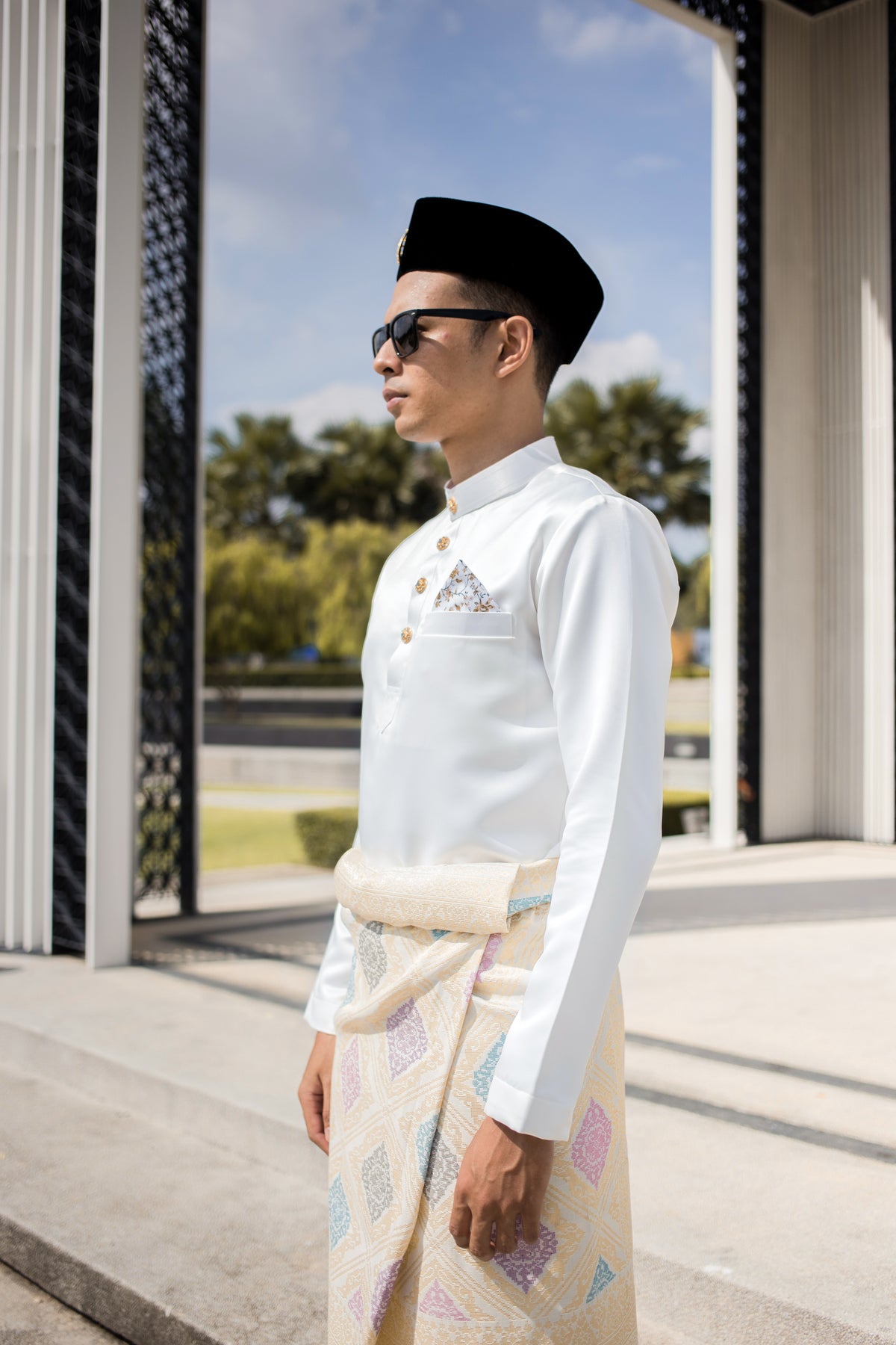 BAJU MELAYU PREMIUM DUCHESS (OFF WHITE)