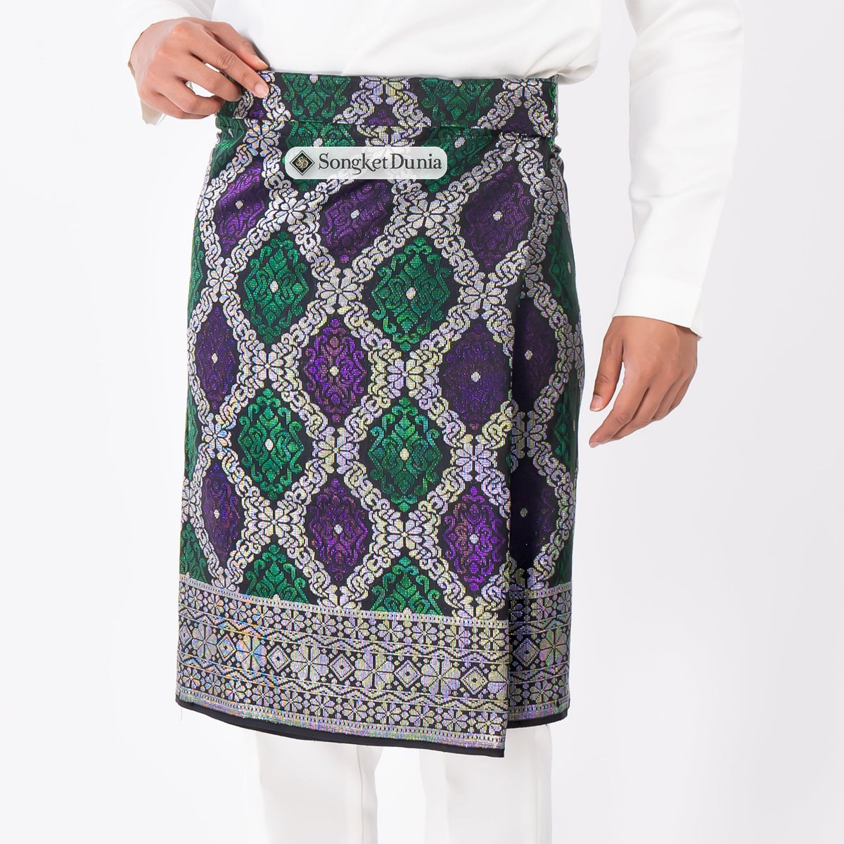 SAMPIN ASLI INSTANT - Black Silver - Green/Purple (TM29) - Majestic