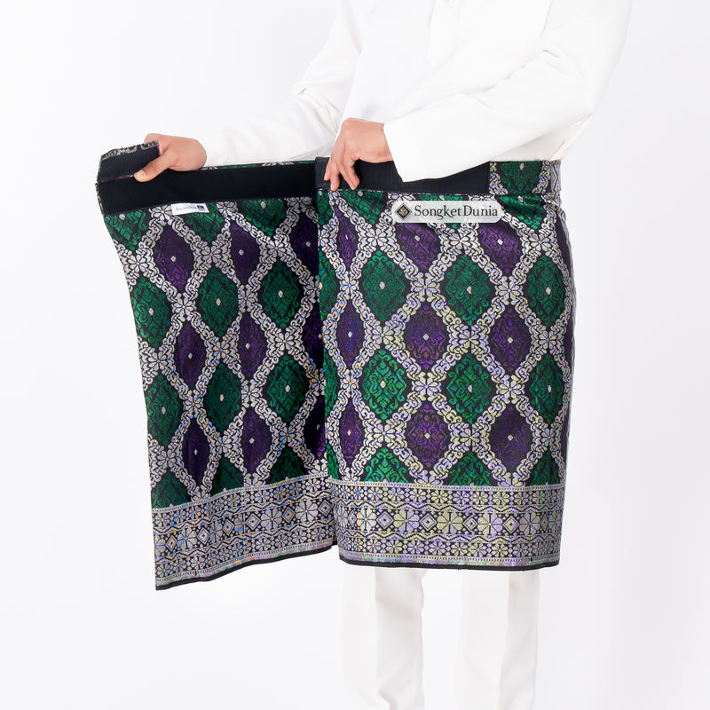 SAMPIN ASLI INSTANT - Black Silver - Green/Purple (TM29) - Majestic