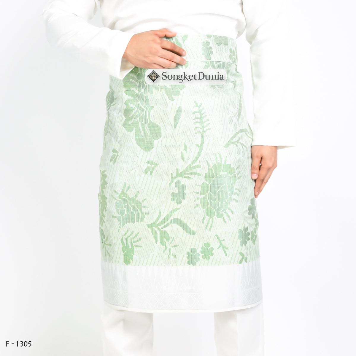 WHITE SILVER - Mint Green (F1305) | Majestic